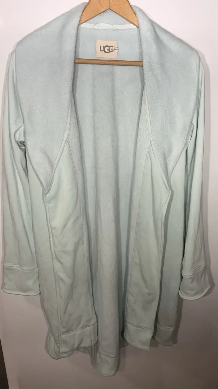 Womens Small Kookaburra Ugg Mint Green Open Front Cardigan Lightweight
